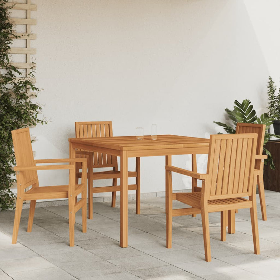 -Delige Tuinset Massief Teakhout 5