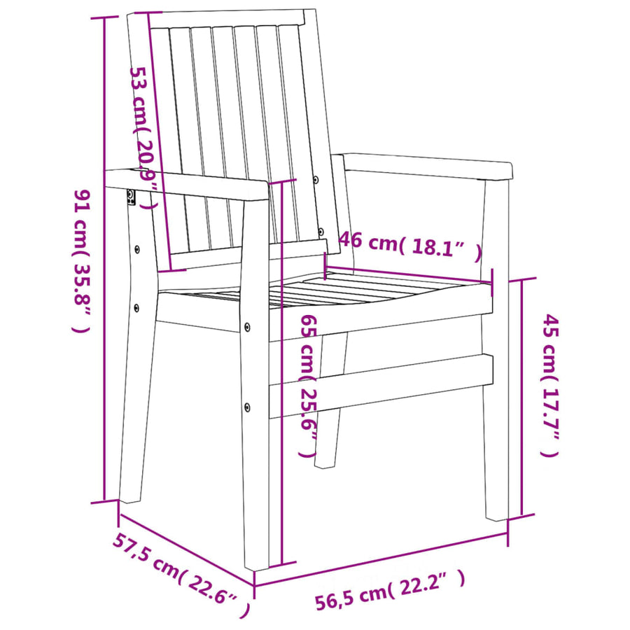 -Delige Tuinset Massief Teakhout 7 150 cm tafellengte
