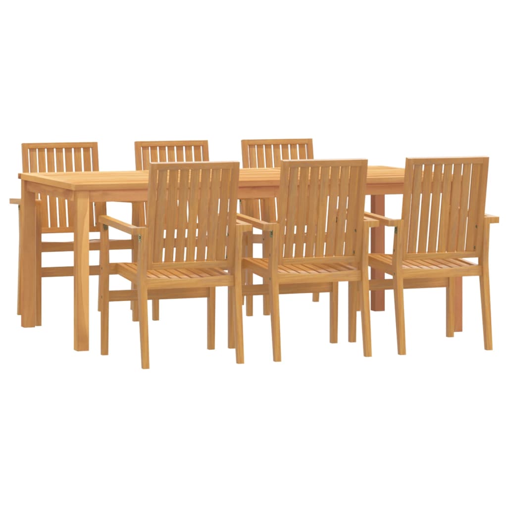 -Delige Tuinset Massief Teakhout 7 200 cm tafellengte