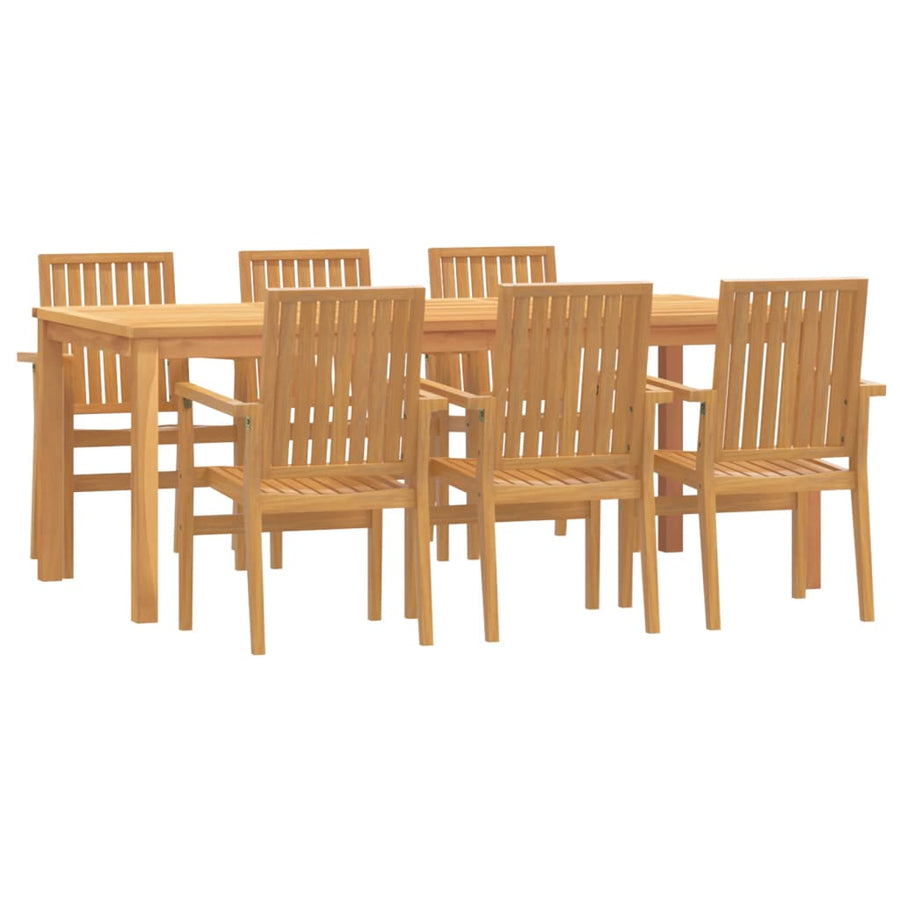 -Delige Tuinset Massief Teakhout 7 200 cm tafellengte