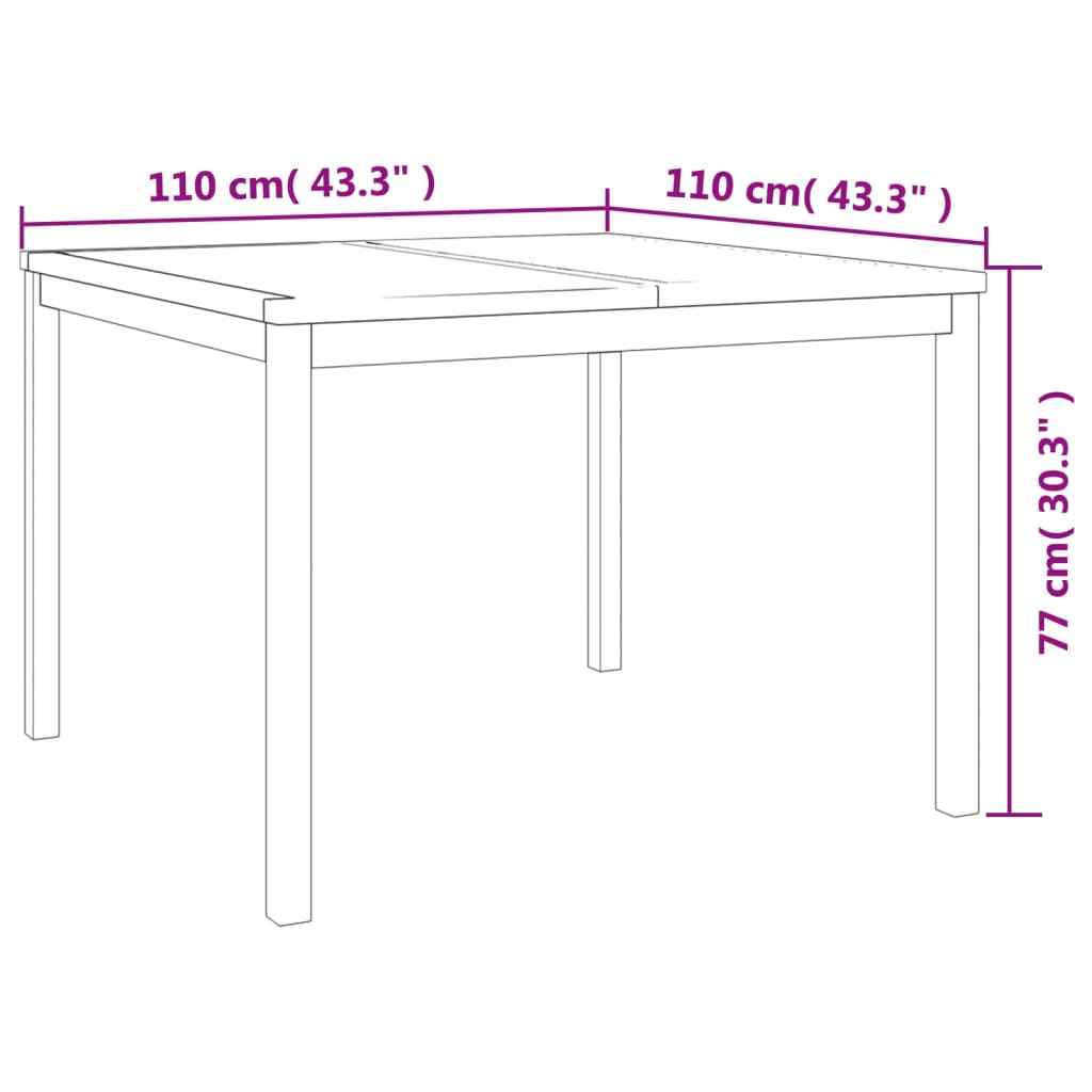 -Delige Tuinset Massief Teakhout 5