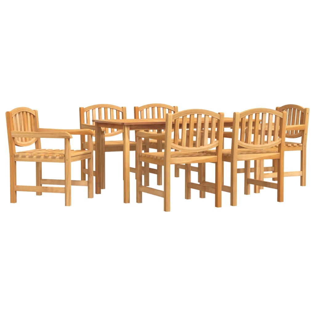 7-Delige Tuinset Massief Teakhout 160 cm tafellengte