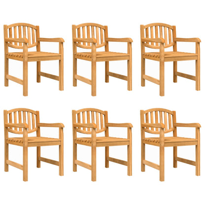 7-Delige Tuinset Massief Teakhout 180 cm tafellengte 6x stoel + Tafel