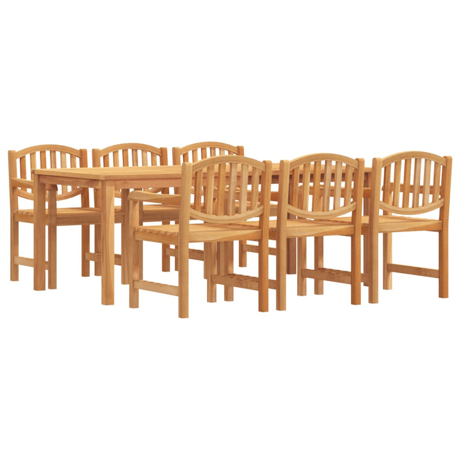 7-Delige Tuinset Massief Teakhout 1 200 cm tafellengte 6x stoel + Tafel