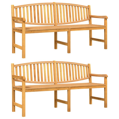 3-Delige Tuinset Massief Teakhout 1 200 cm tafellengte 2x Bank + Tafel