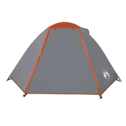 Tent 2-Persoons 224X248X8 Cm 85T Taft Grijs En Oranje orange