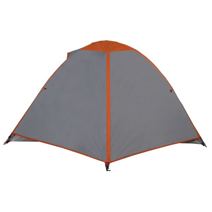 Tent 2-Persoons 224X248X8 Cm 85T Taft Grijs En Oranje orange