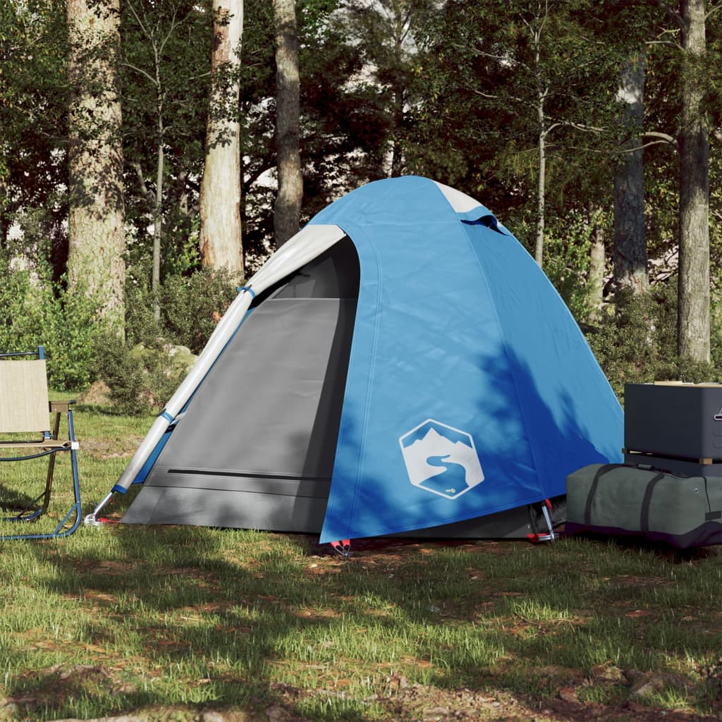 Tent 2-Persoons 85T Taft 254 x 135 x 112 cm Blauw