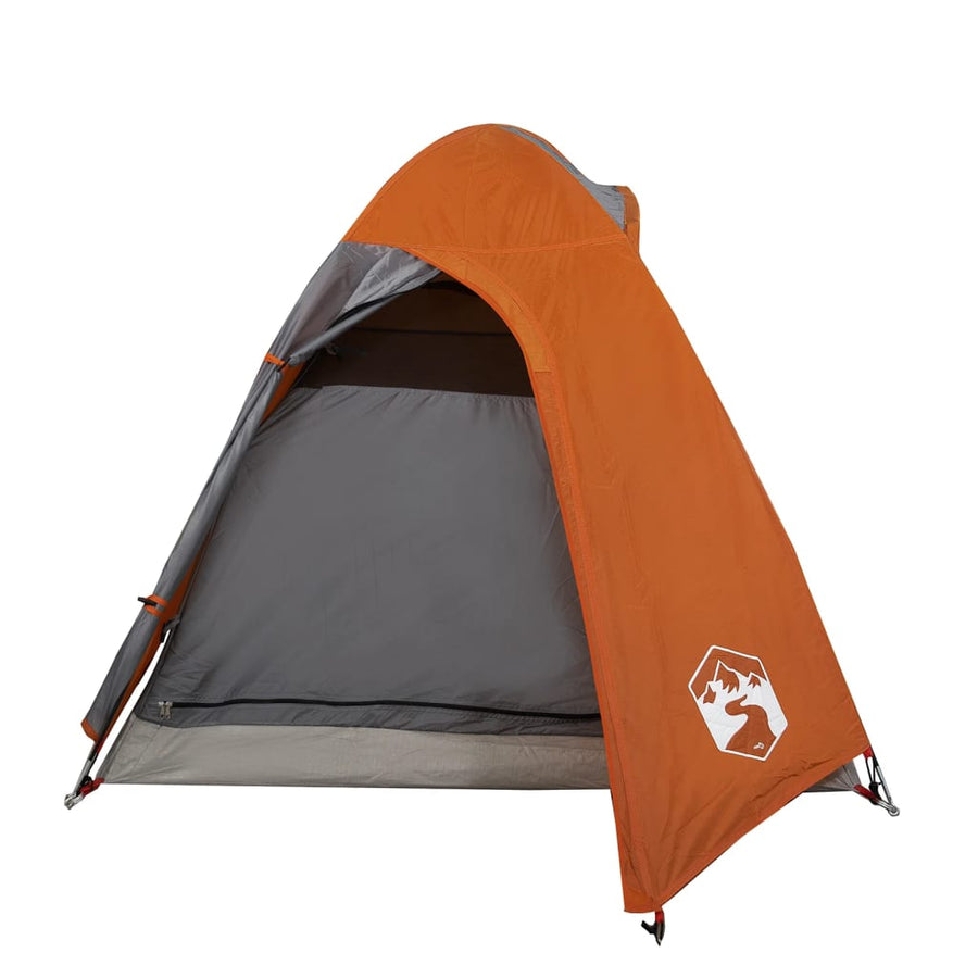 Tent 2-Persoons 85T Taft Grijs En Oranje 254 x 135 x 112 cm orange