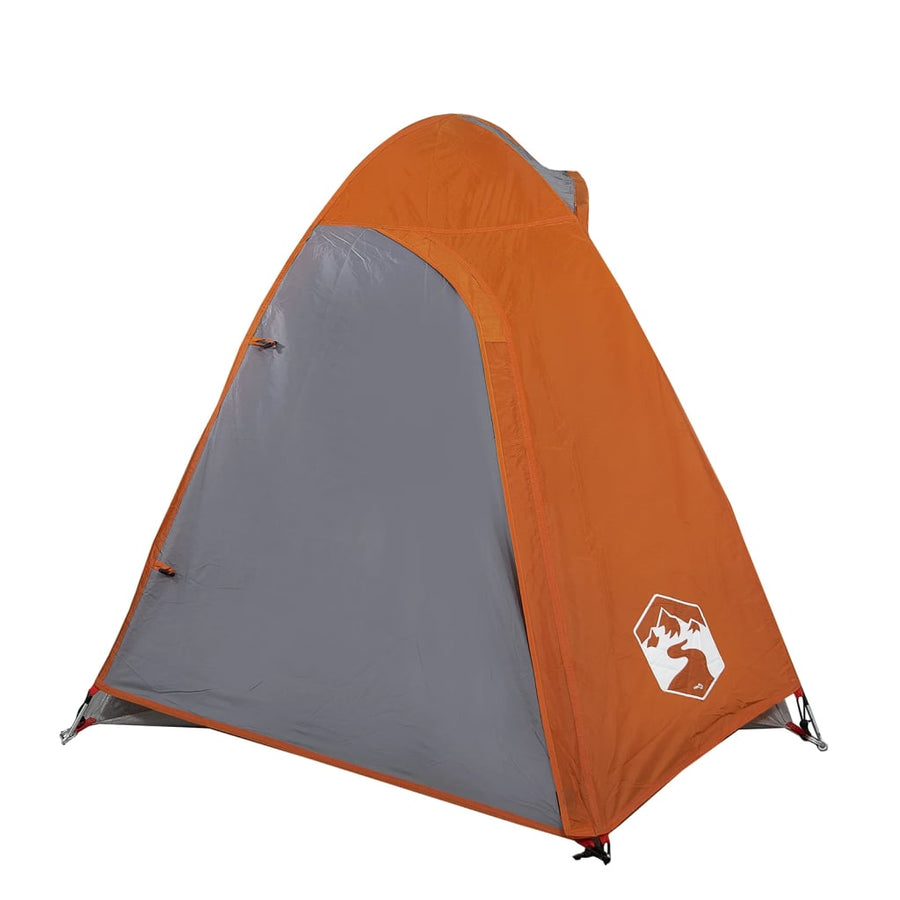 Tent 2-Persoons 85T Taft Grijs En Oranje 254 x 135 x 112 cm orange