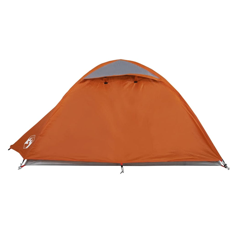 Tent 2-Persoons 85T Taft Grijs En Oranje 254 x 135 x 112 cm orange