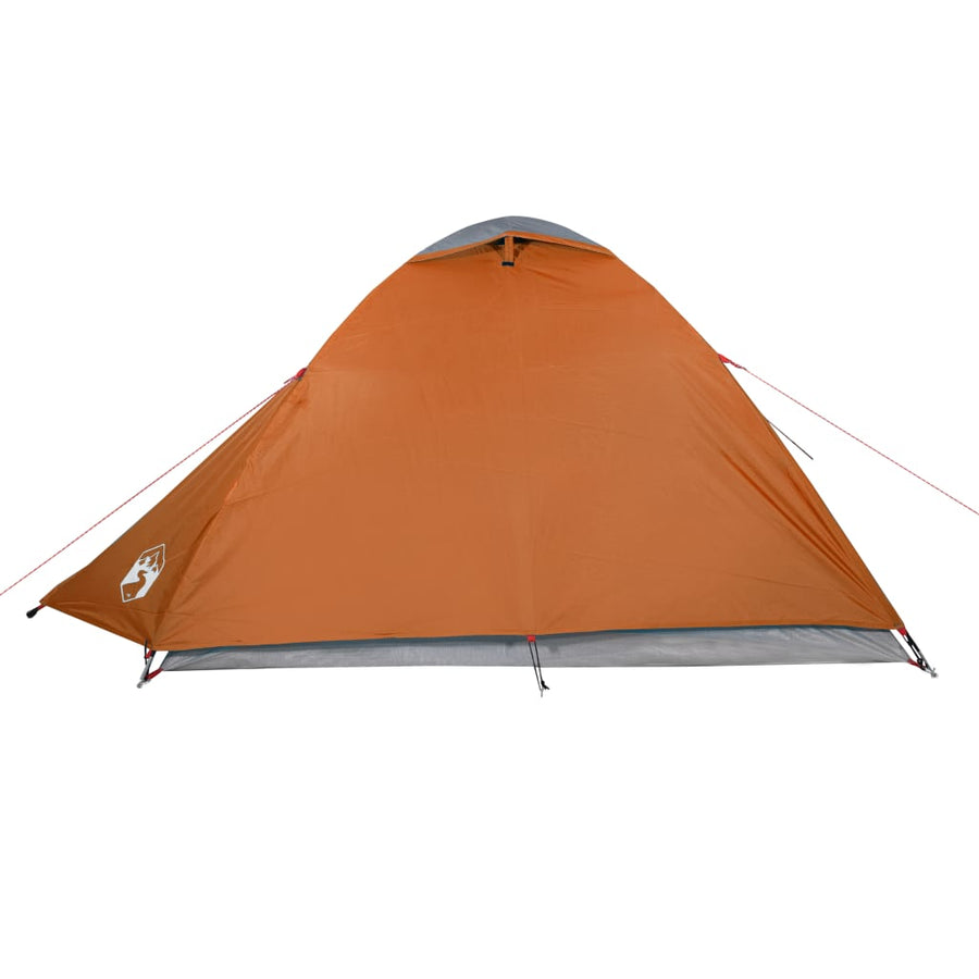 Tent 2-Persoons 85T Taft Grijs En Oranje 264 x 210 x 125 cm orange