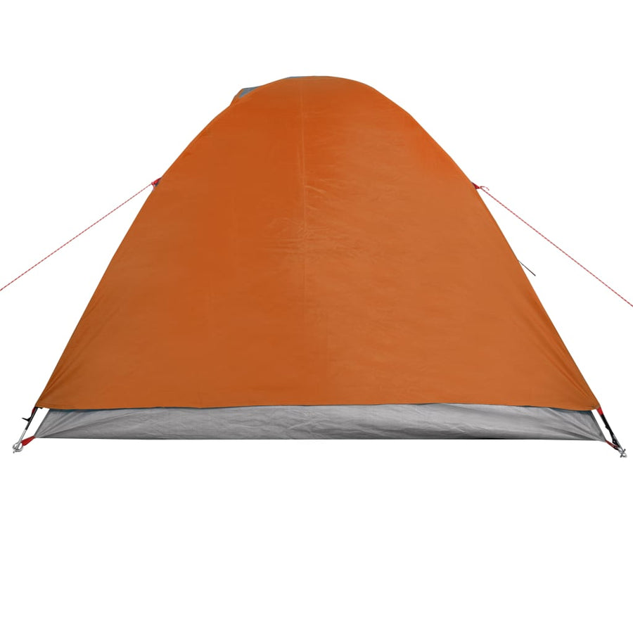 Tent 2-Persoons 85T Taft Grijs En Oranje 264 x 210 x 125 cm orange