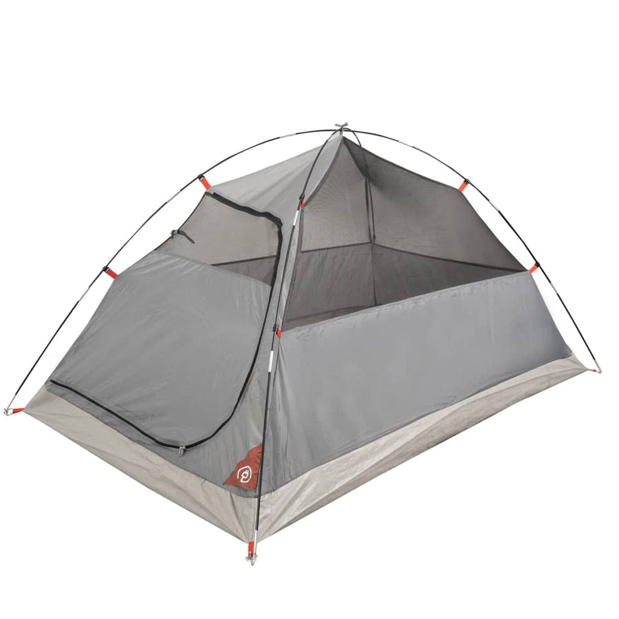 Tent 2-Persoons 85T Taft Grijs En Oranje 264 x 210 x 125 cm orange