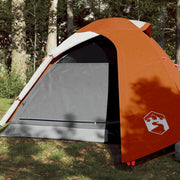 Koepeltent 3-persoons waterdicht oranje 264x210x125 cm