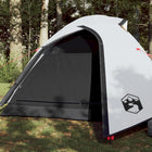 Dome tent 3-person waterproof blackout fabric white