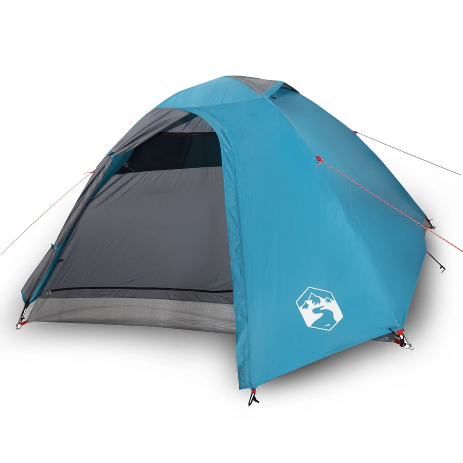 Tent 4-Persoons 85T Taft 267 x 272 x 145 cm Blauw