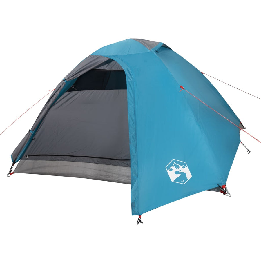 Tent 4-Persoons 85T Taft 267 x 272 x 145 cm Blauw