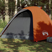 Koepeltent 4-persoons 267x272x145 cm grijs oranje