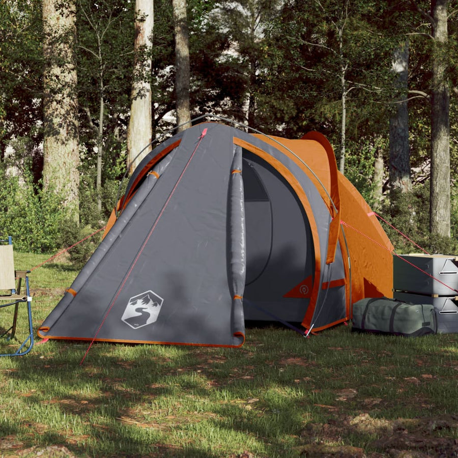 Tent 2-Persoons 320X40X20 Cm 85T Taft Grijs En Oranje orange