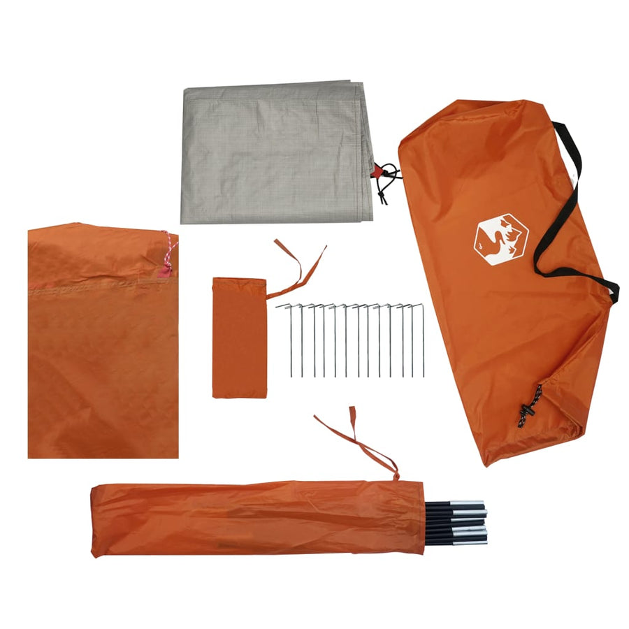 Tent 2-Persoons 320X40X20 Cm 85T Taft Grijs En Oranje orange