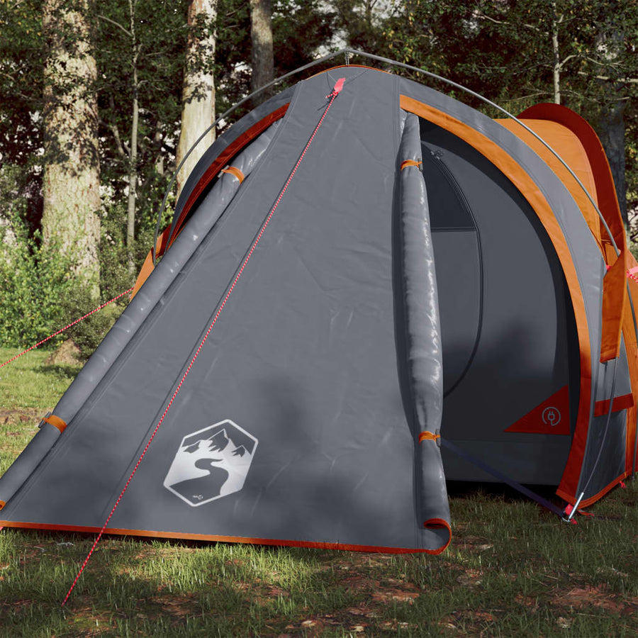 Tent 2-Persoons 320X40X20 Cm 85T Taft Grijs En Oranje orange