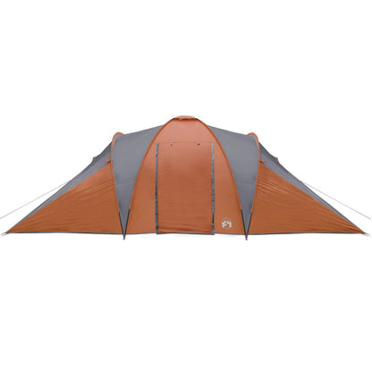 Tent 6-Persoons 576X238X193 Cm 185T Taft Grijs En Oranje