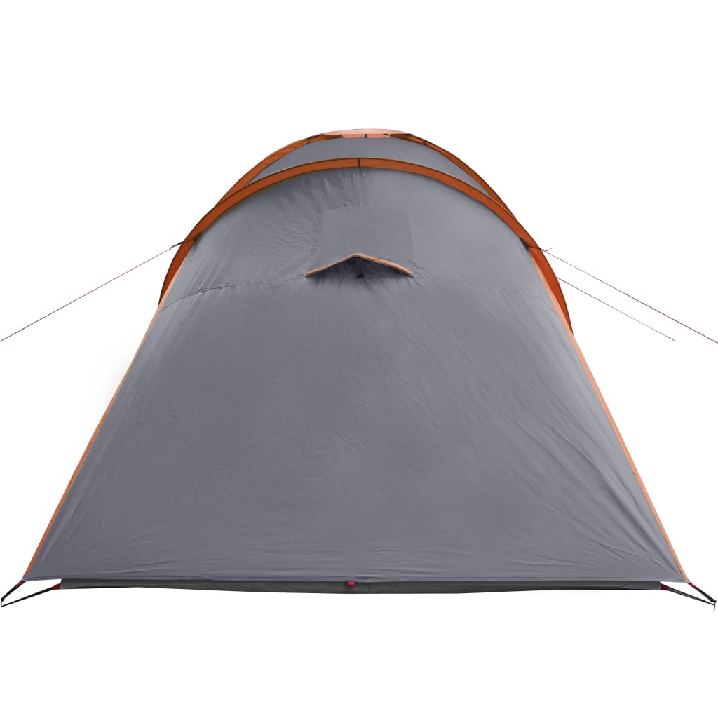 Tent 6-Persoons 576X238X193 Cm 185T Taft Grijs En Oranje