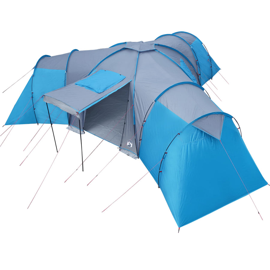 Tent 12-Persoons 840X720X200 Cm 185T Taft Blauw