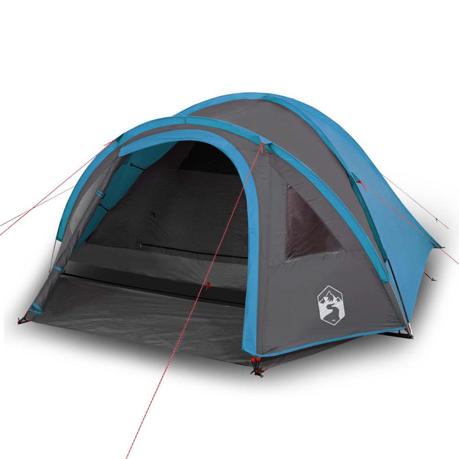 Tent 4-Persoons 85T Taft 300 x 250 x 132 cm Blauw
