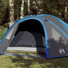 Dome tent 4-person waterproof blue