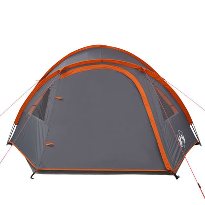 Tent 4-Persoons 85T Taft Grijs En Oranje 300 x 250 x 132 cm orange