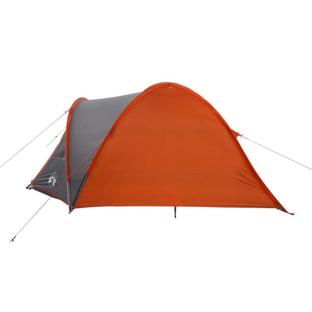Tent 4-Persoons 85T Taft Grijs En Oranje 300 x 250 x 132 cm orange