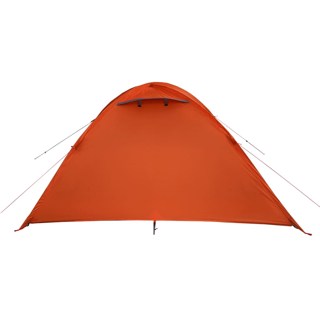 Tent 4-Persoons 85T Taft Grijs En Oranje 300 x 250 x 132 cm orange