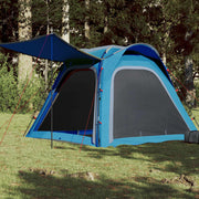Tent 4-persoons 240x221x160 cm blauw