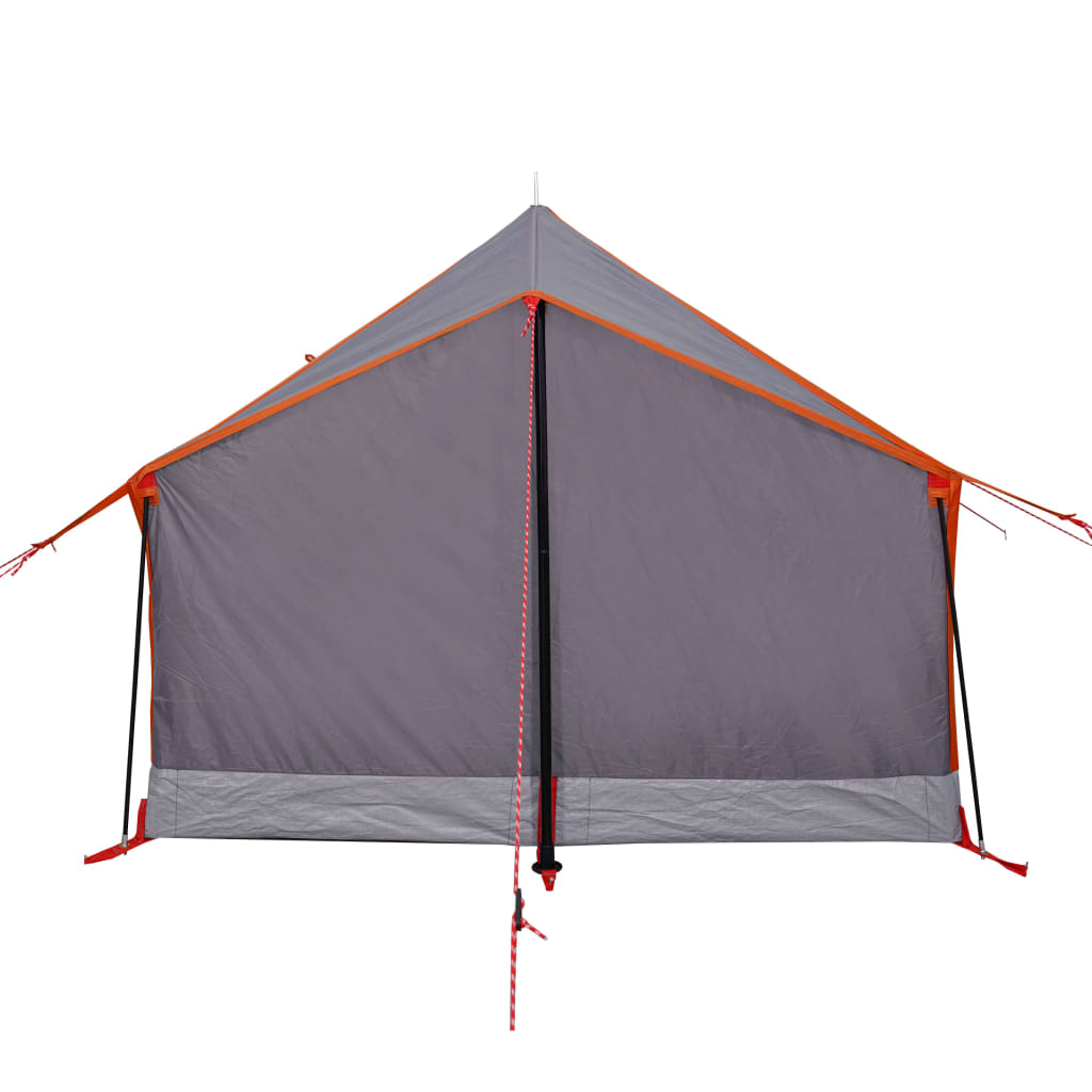 Tent 2-Persoons 193X122X96 Cm 185T Taft Grijs En Oranje