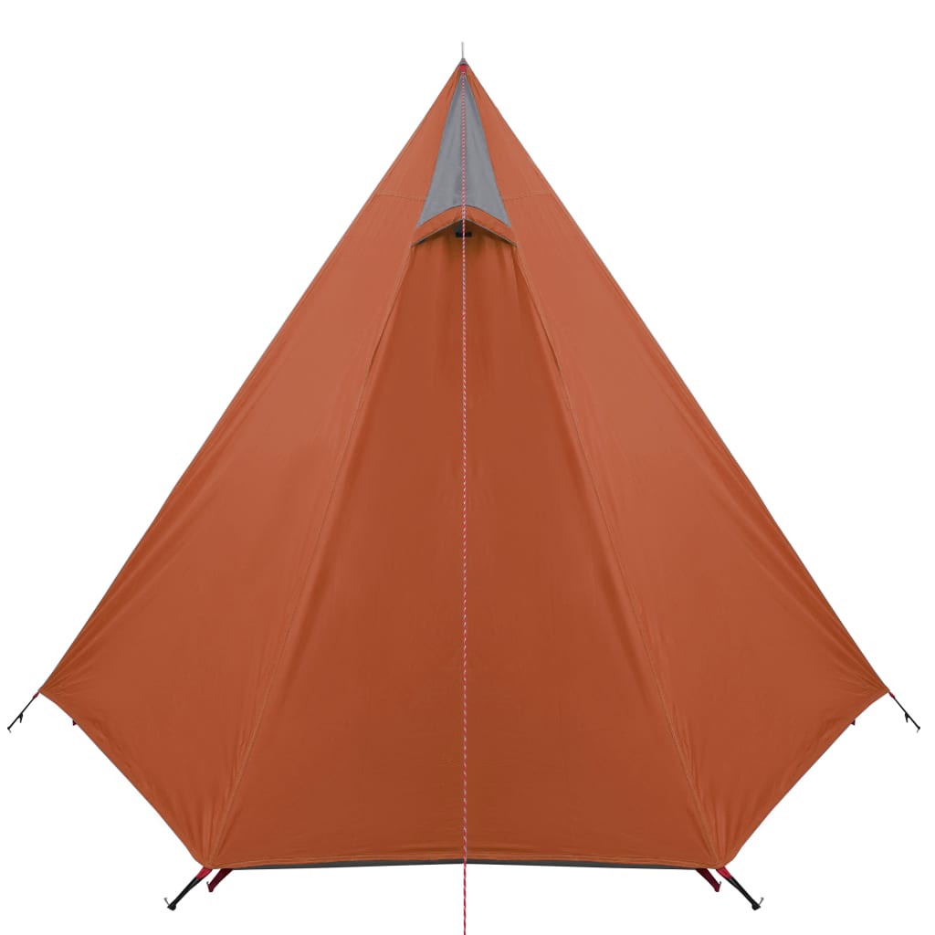 Tent 3-Persoons 465X220X170 Cm 185T Taft Grijs En Oranje