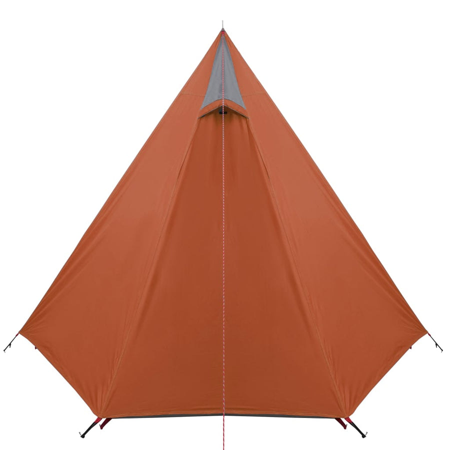 Tent 3-Persoons 465X220X170 Cm 185T Taft Grijs En Oranje