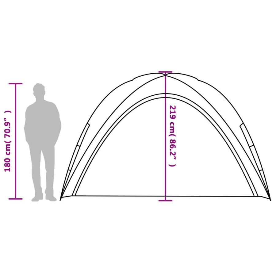 Partytent 360X360X219 Cm 190T Taft Groen