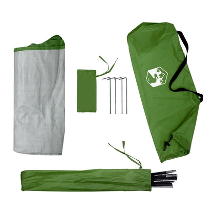 Opbergtent 9 Vakken 125X50X68 Cm 185T Taft Groen