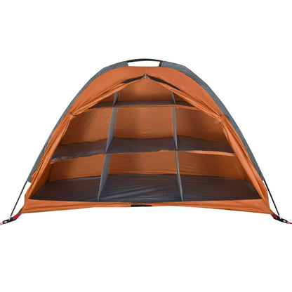 Opbergtent 9 Vakken 125X50X68 Cm 185T Taft Grijs En Oranje