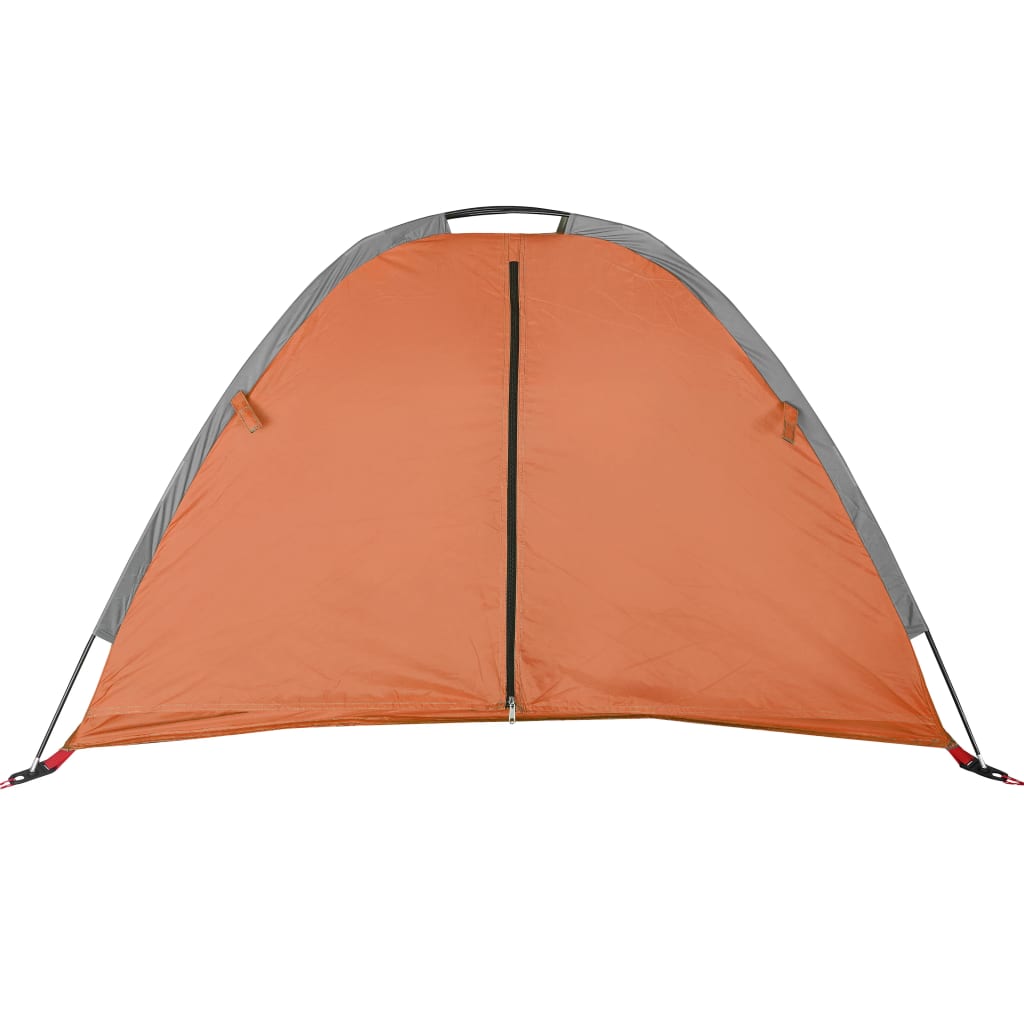 Opbergtent 9 Vakken 125X50X68 Cm 185T Taft Grijs En Oranje
