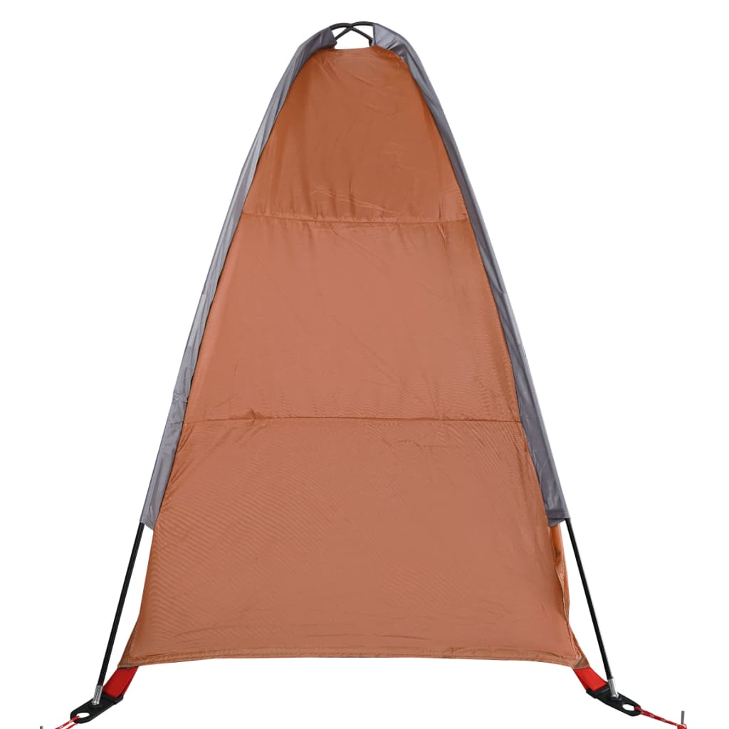 Opbergtent 9 Vakken 125X50X68 Cm 185T Taft Grijs En Oranje