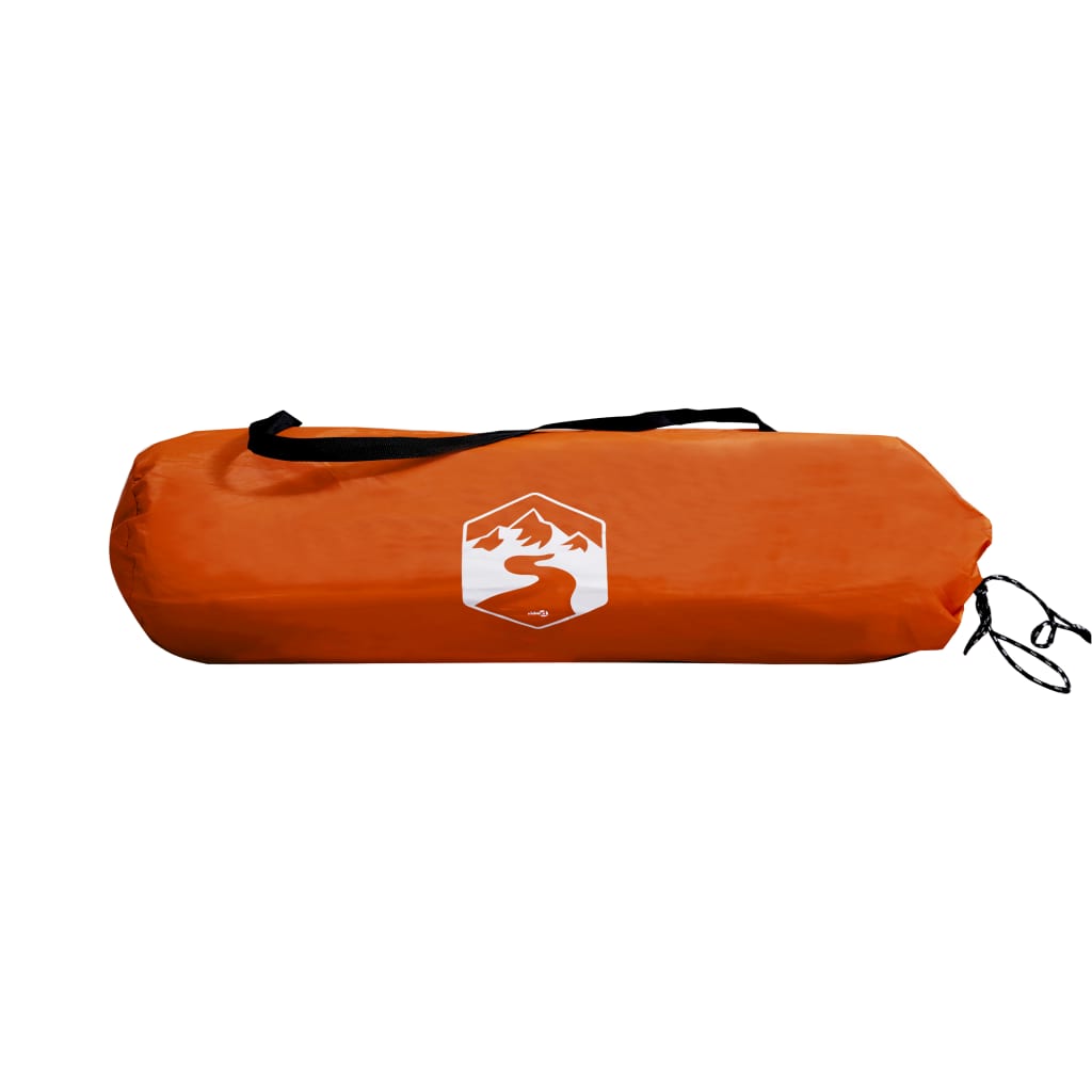 Opbergtent 9 Vakken 125X50X68 Cm 185T Taft Grijs En Oranje