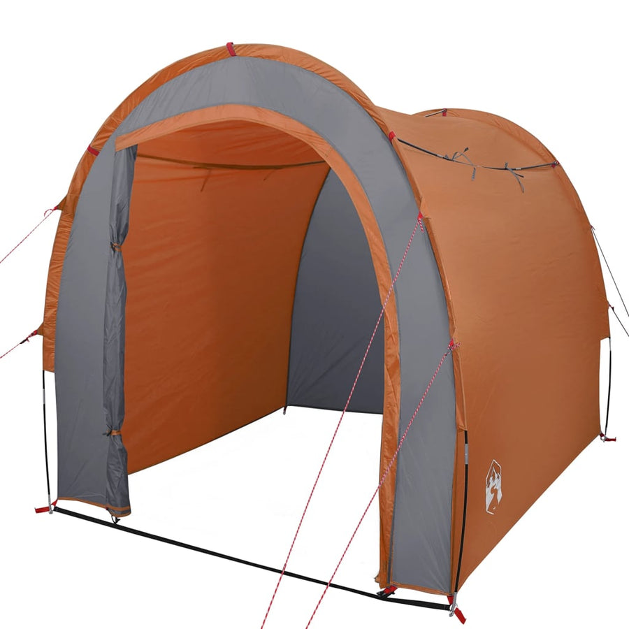 Opbergtent 204X183X178 Cm 185T Taft Grijs En Oranje