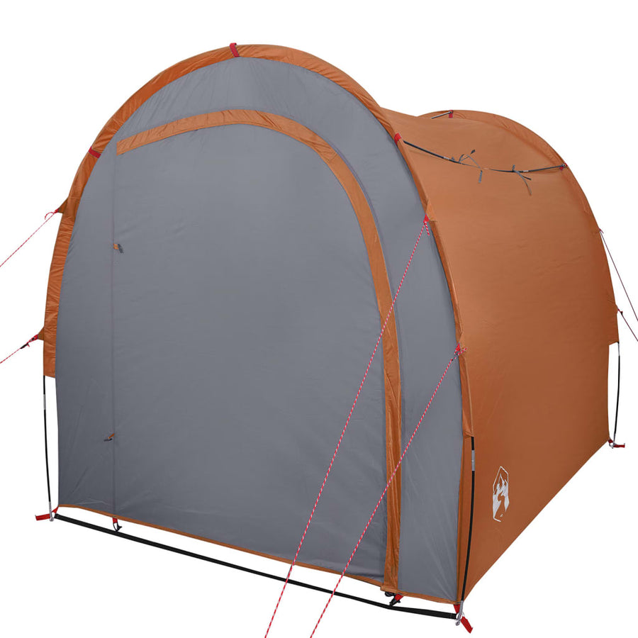 Opbergtent 204X183X178 Cm 185T Taft Grijs En Oranje