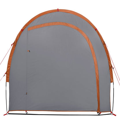 Opbergtent 204X183X178 Cm 185T Taft Grijs En Oranje