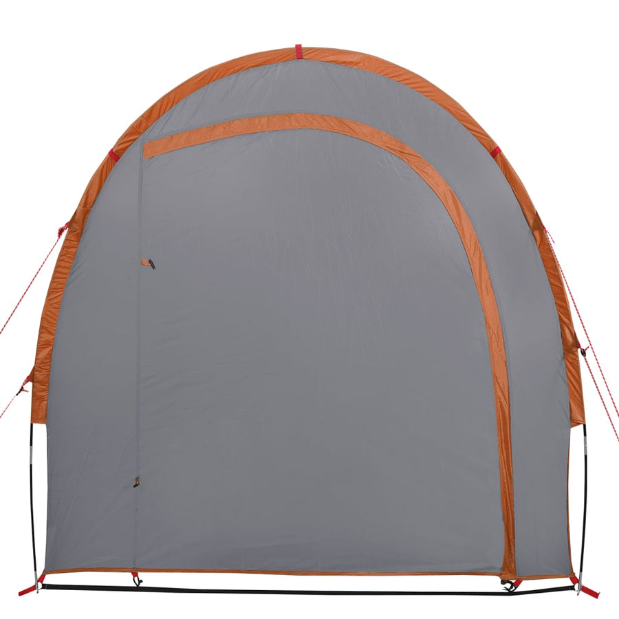 Opbergtent 204X183X178 Cm 185T Taft Grijs En Oranje