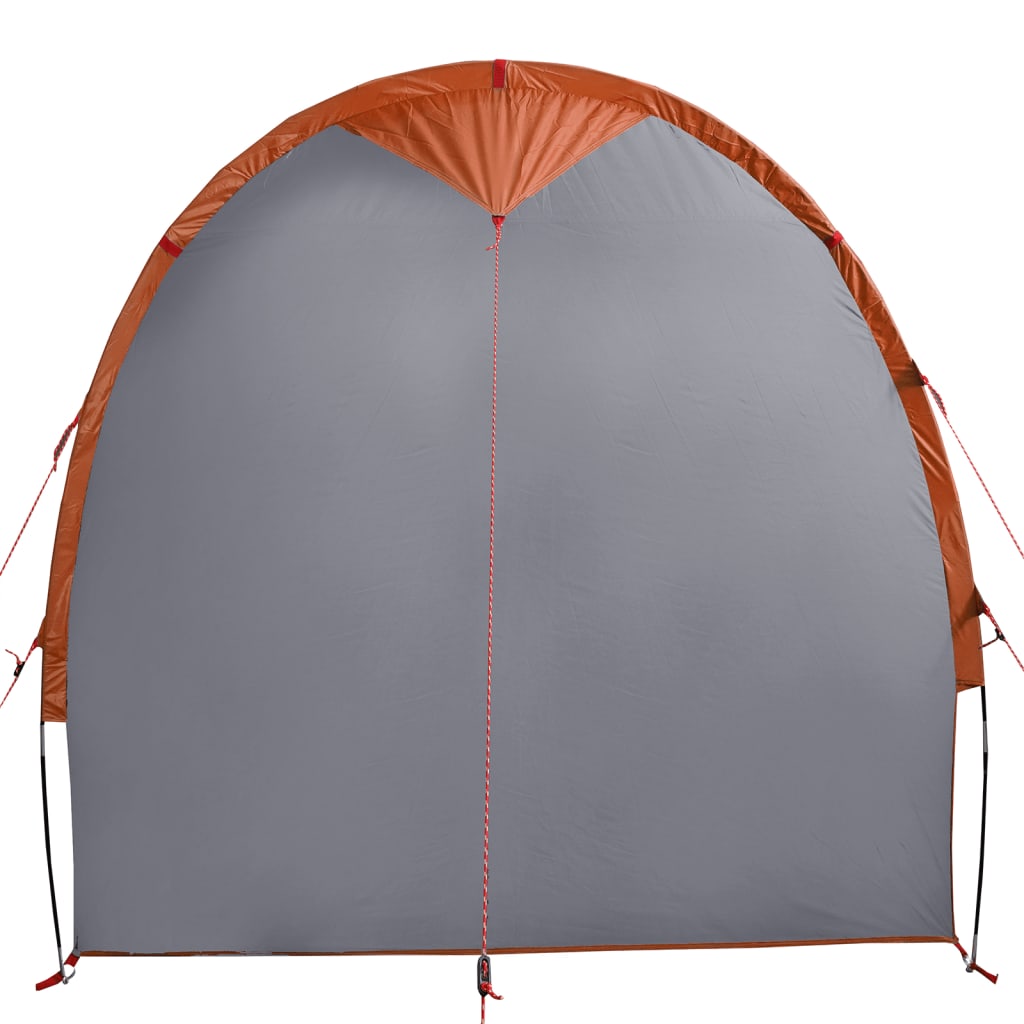 Opbergtent 204X183X178 Cm 185T Taft Grijs En Oranje
