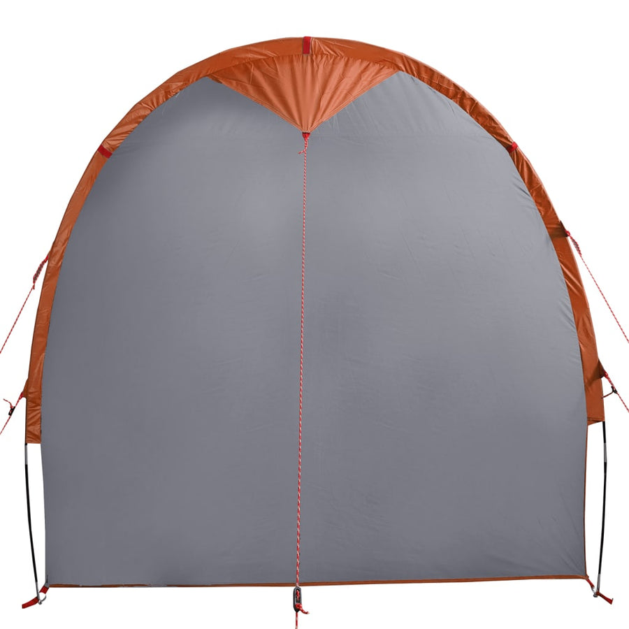 Opbergtent 204X183X178 Cm 185T Taft Grijs En Oranje